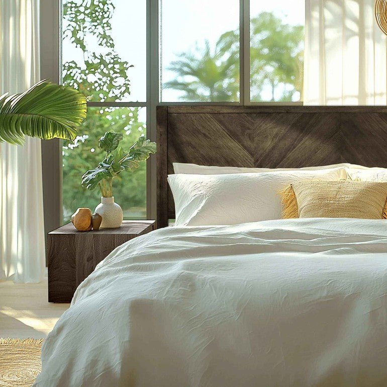 Alander Solid Wood Bed Frame - HearthHub