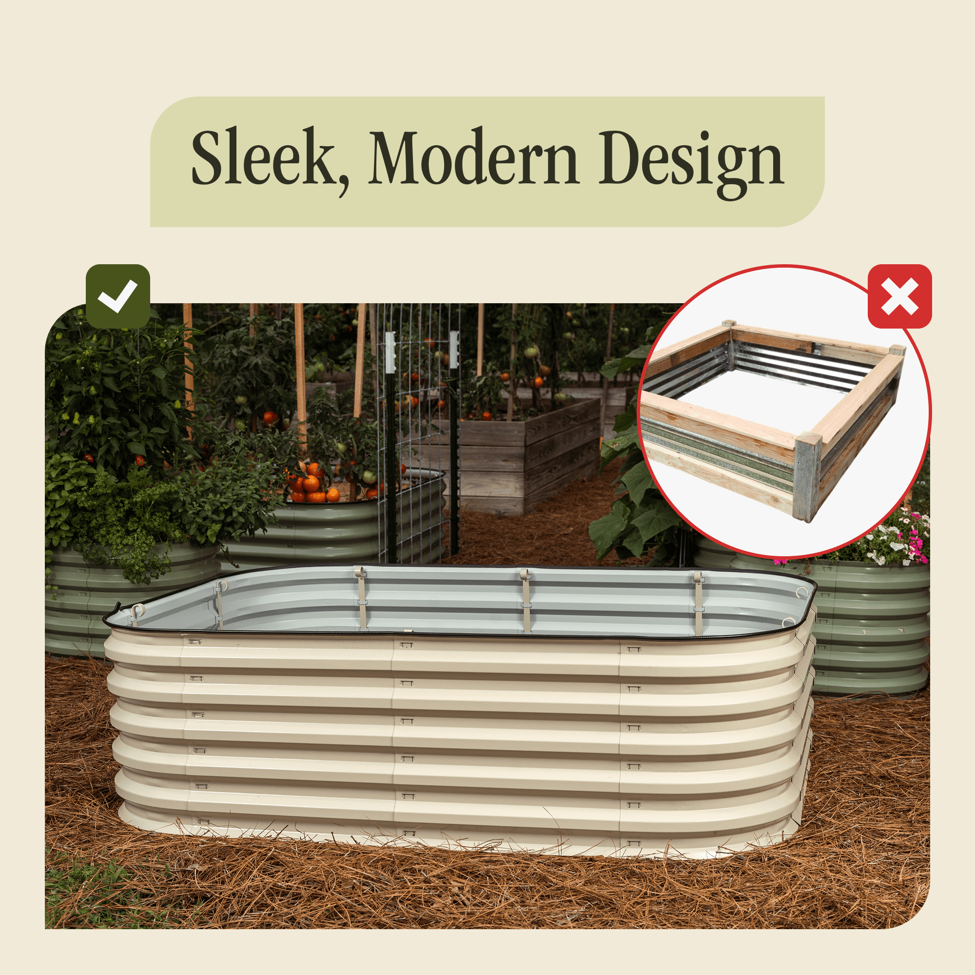 Gro - Rite "No Tools Needed" Premium Metal Raised Garden Bed Kit - HearthHub