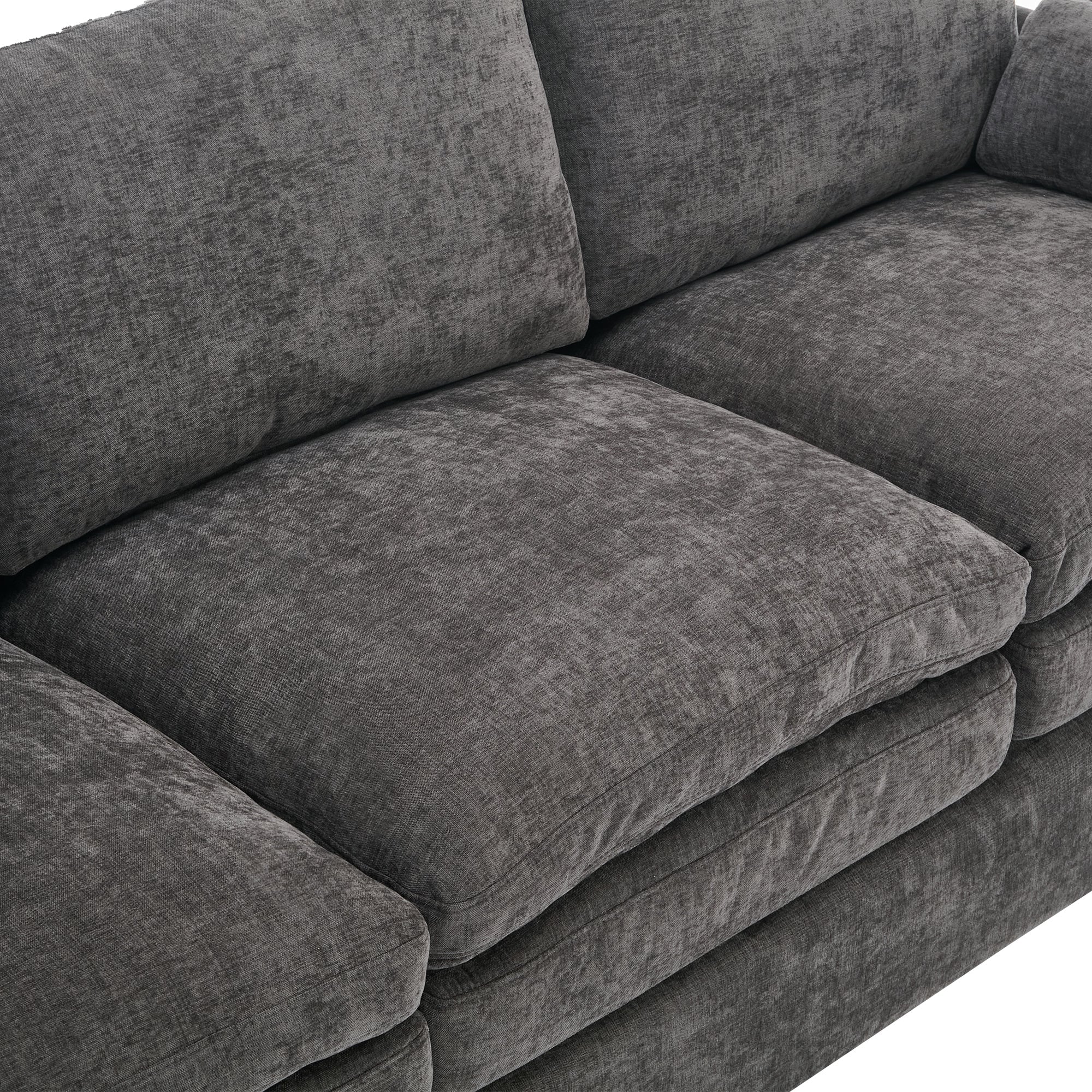 Cozy Upholstered Oversized 3-Seater Cloud Sofa