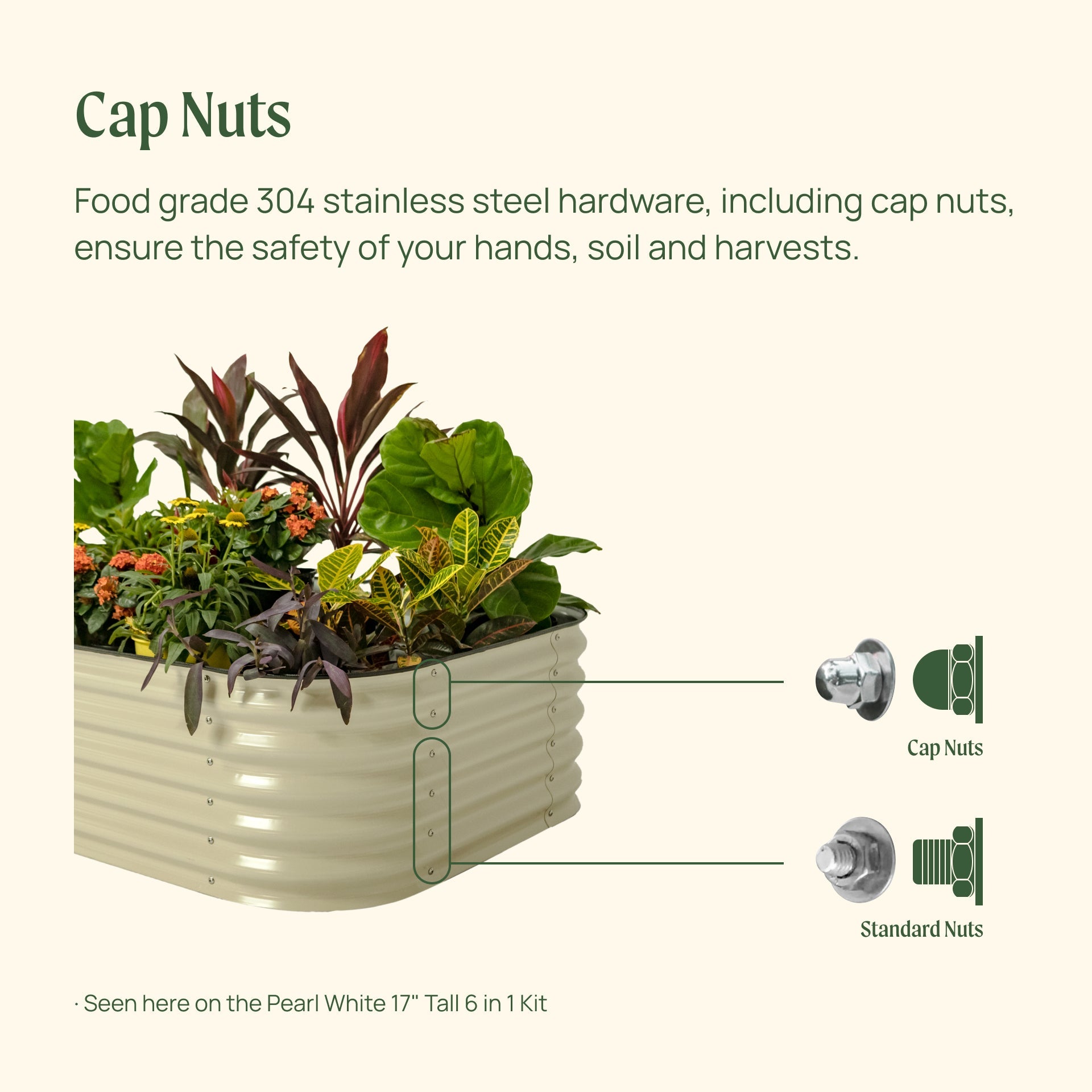 17" Tall 9 In 1 Large Modular Metal Raised Garden Bed Kit - HearthHub