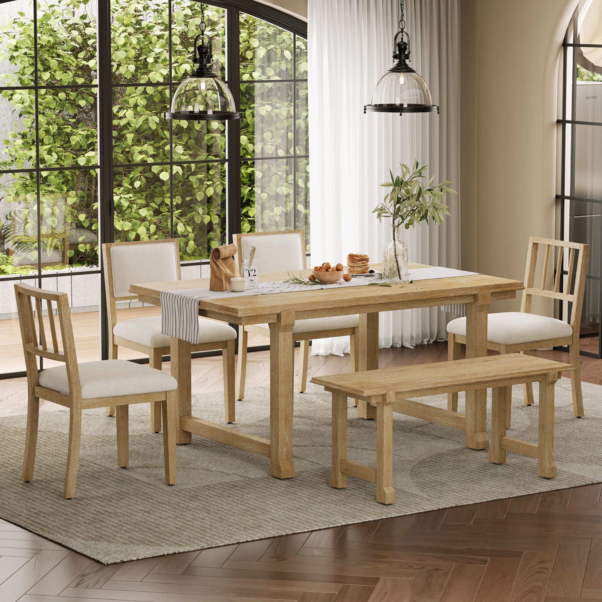 6 Piece Kitchen & Dining Room Furniture - HearthHub
