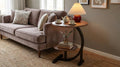 Modern Side Table – Round, C - Shape & Petal Designs | Sofa End Table with Metal - HearthHub