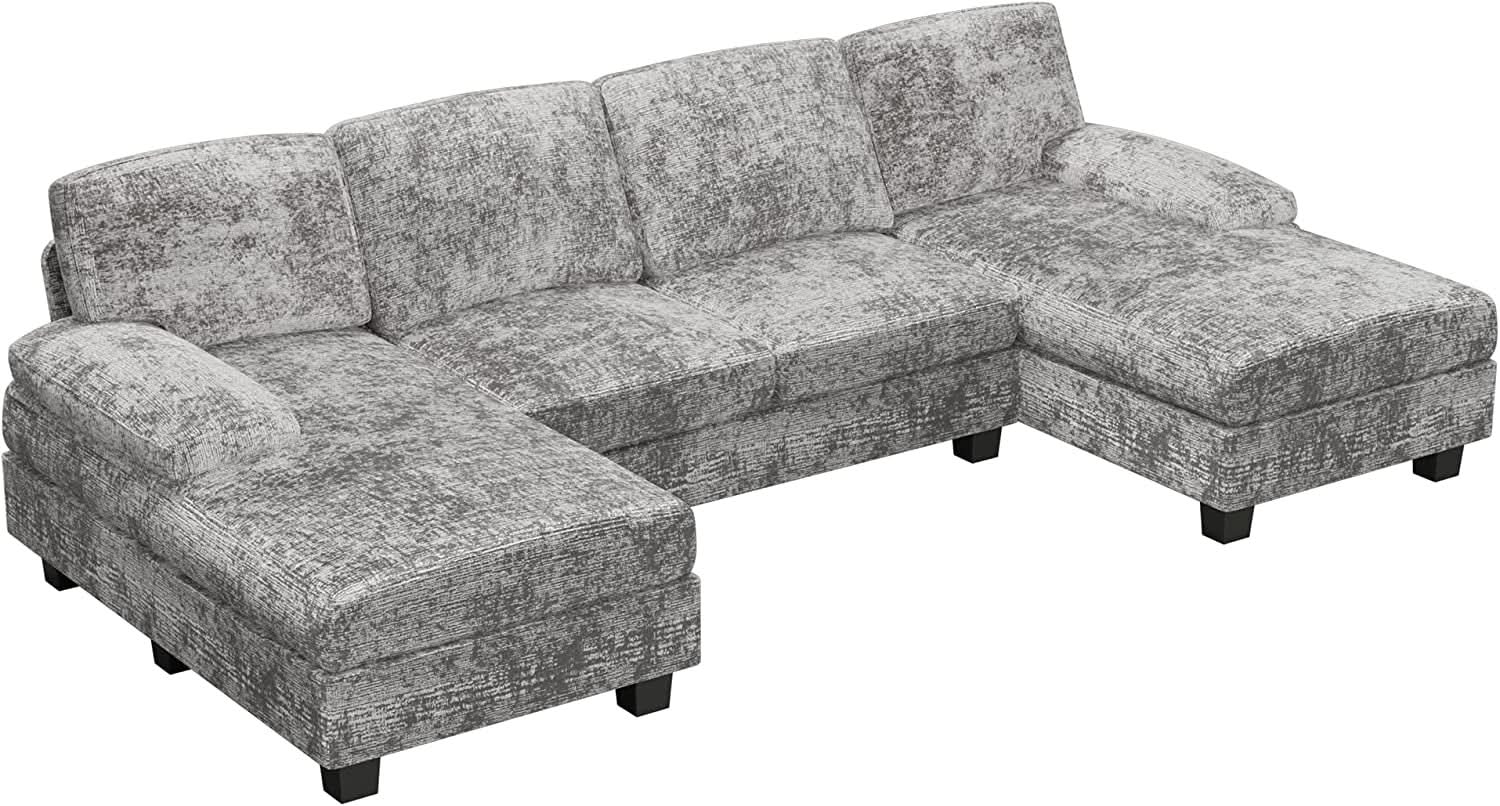 2 Piece Fabric Sectional Sofa With Reversible Chaise - HearthHub