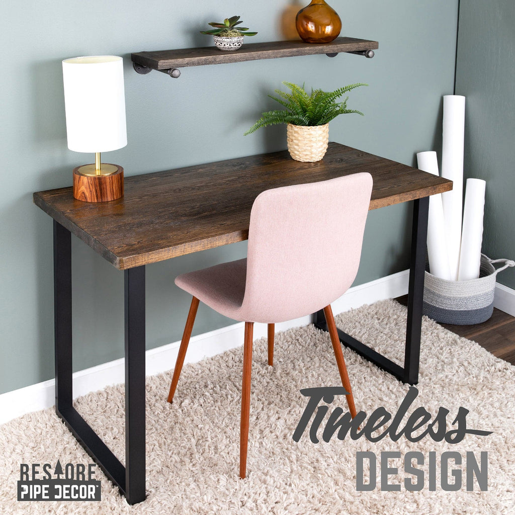 Skyline Trail Brown Solid Wood Desk with 28 in. Landscape Legs - HearthHub