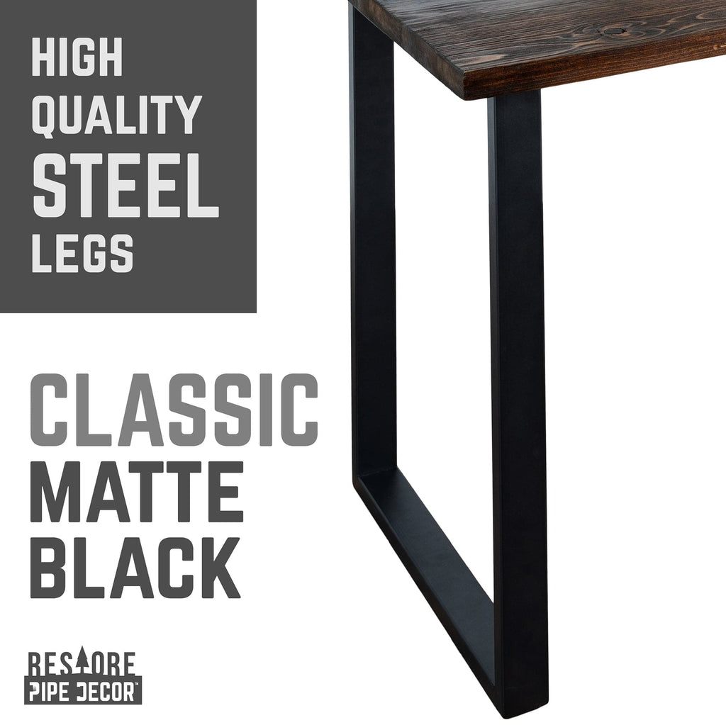 Skyline Trail Brown Solid Wood Desk with 28 in. Landscape Legs - HearthHub