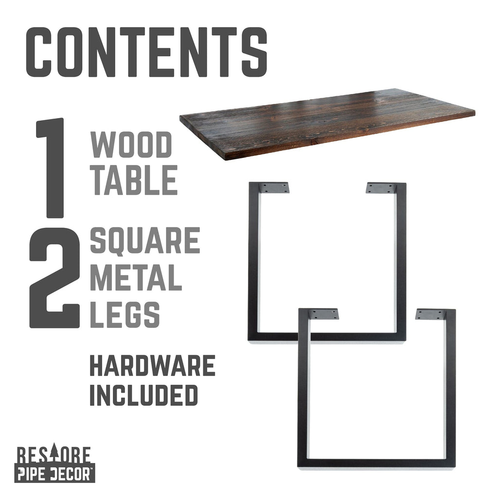 Skyline Trail Brown Solid Wood Desk with 28 in. Landscape Legs - HearthHub