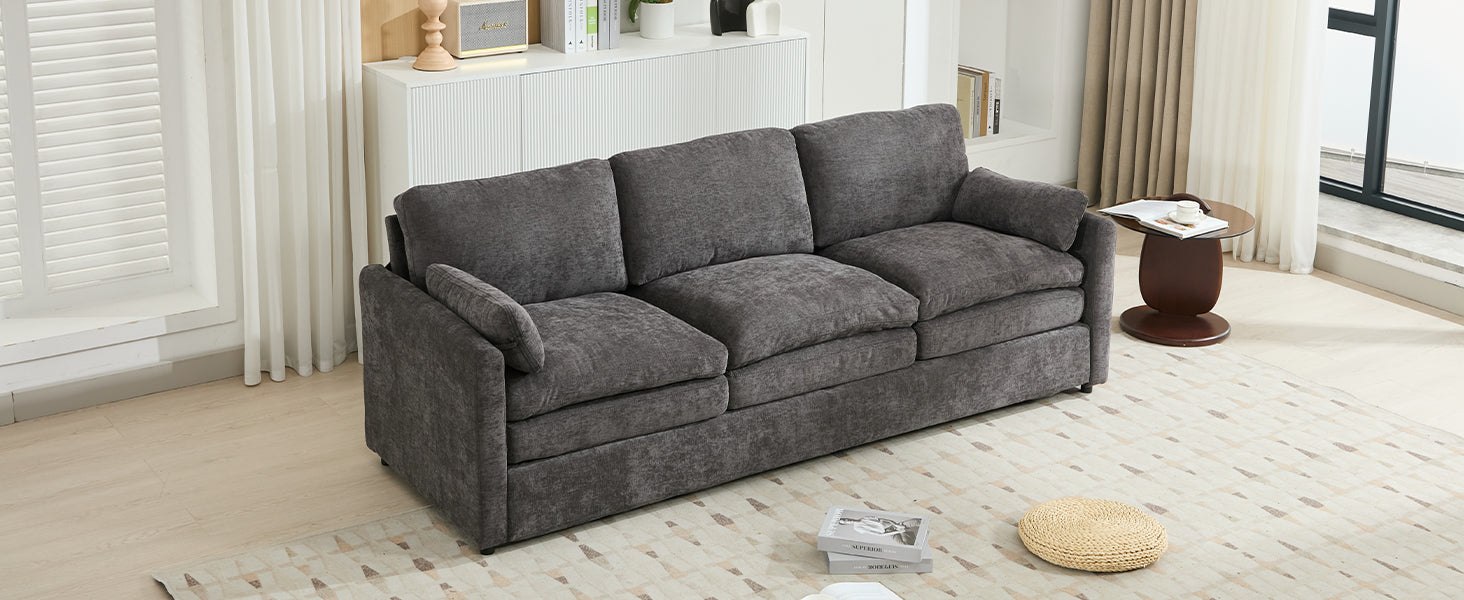 Cozy Upholstered Oversized 3-Seater Cloud Sofa