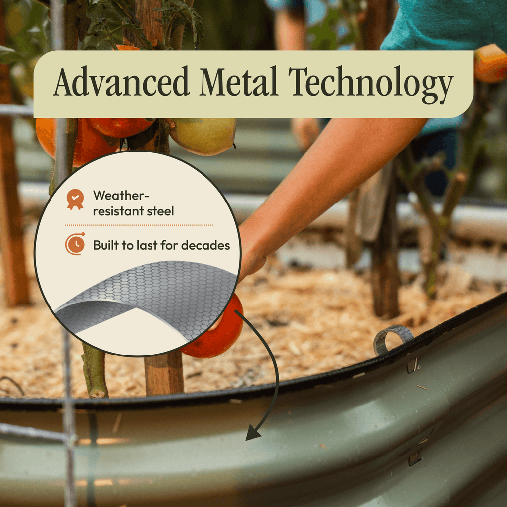 Gro - Rite "No Tools Needed" Premium Metal Raised Garden Bed Kit - HearthHub