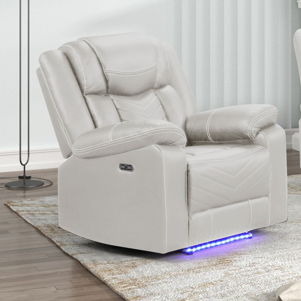 Challenger - LED Power Recliner Chair - HearthHub