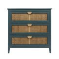 3 Drawer Cabinet, Natural Rattan, American Furniture - HearthHub