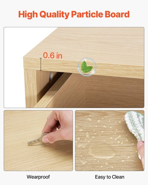 6 Drawer Dresser, Wooden Chest Of Drawers With Sliding With Anti - tip - HearthHub
