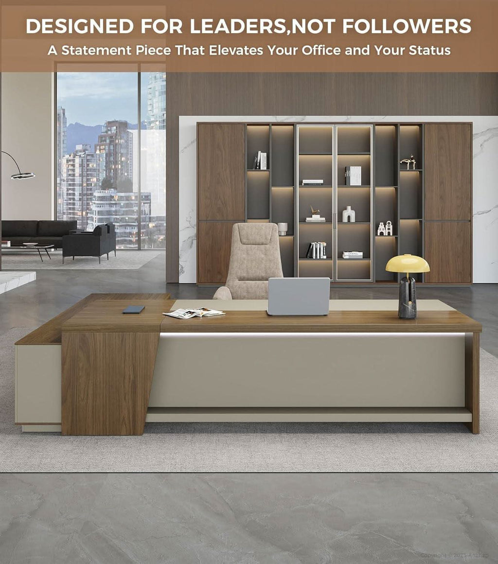 79 Inch L Shaped Desk Lockable Drawers Privacy Panel - HearthHub
