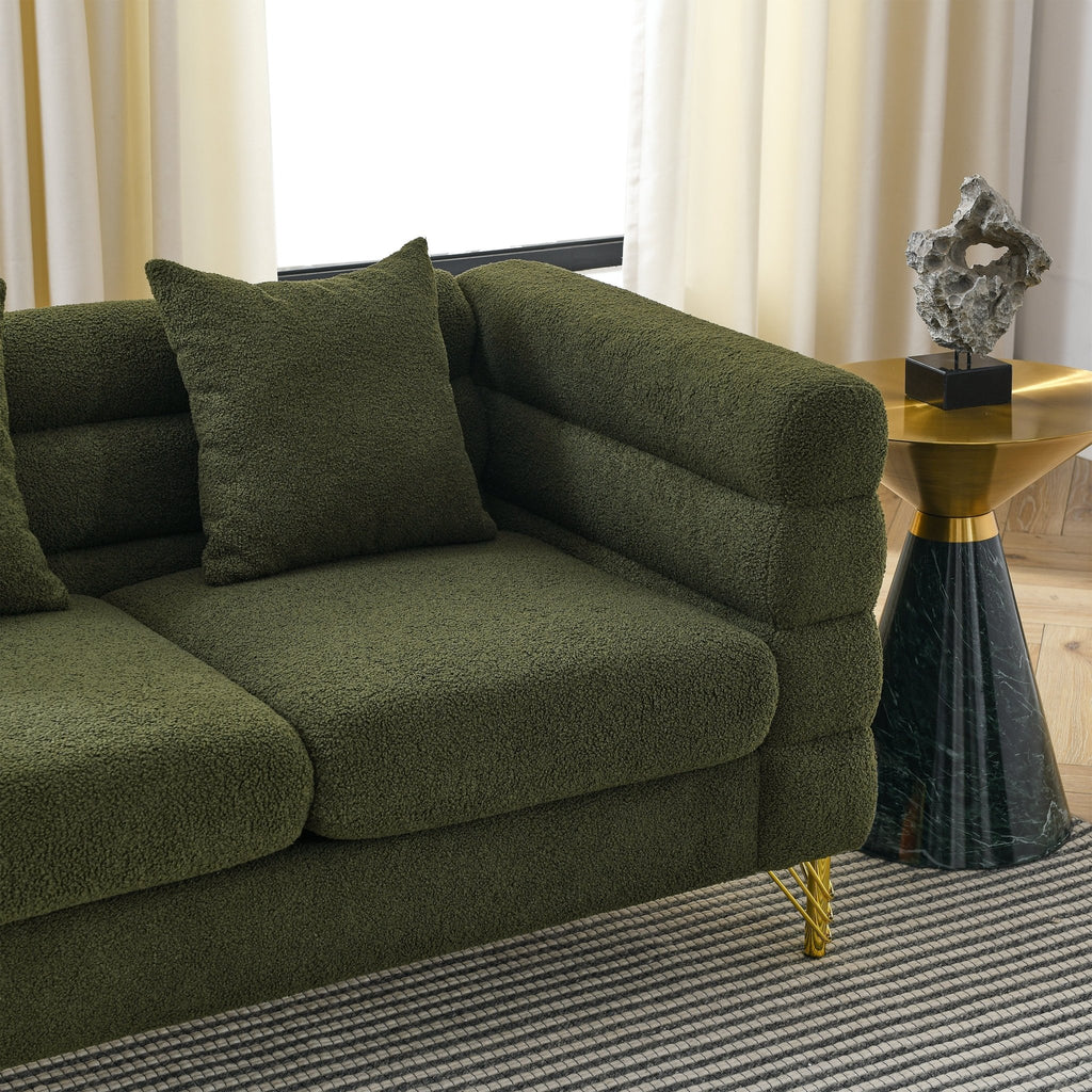 Green Teddy Sofa - HearthHub