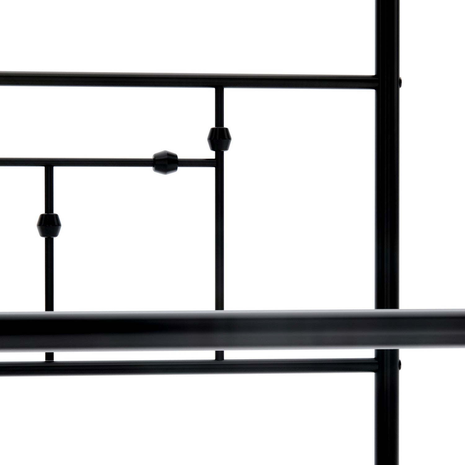 EAST WEST FURNITURE - ATQCBLK - Anniston Canopy Bed with Deluxe Style Headboard and Footboard - Luxurious Metal Frame in Powder Coating Black - HearthHub