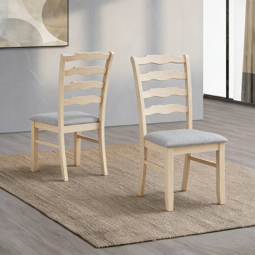 ACTU Farmhouse Dining Table Set with Upholstered Chairs for 4–6 - HearthHub
