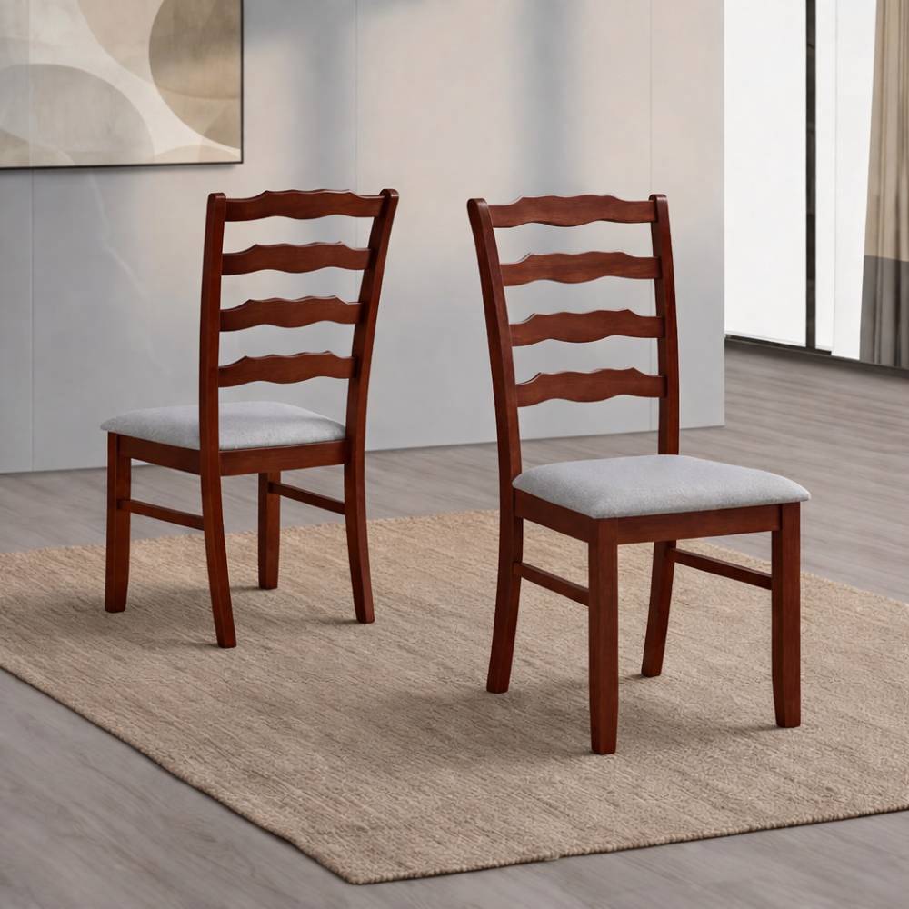 ACTU Farmhouse Dining Table Set with Upholstered Chairs for 4–6 - HearthHub