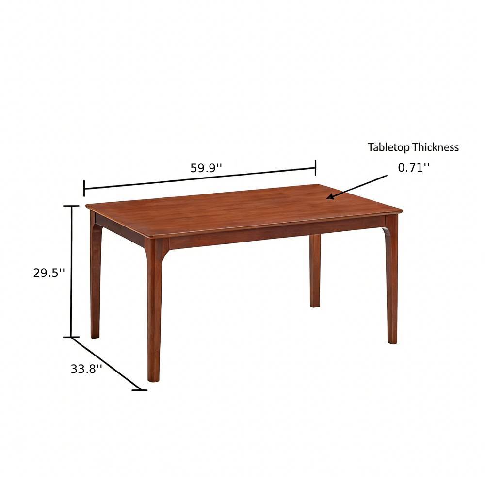 ACTU Farmhouse Dining Table Set with Upholstered Chairs for 4–6 - HearthHub