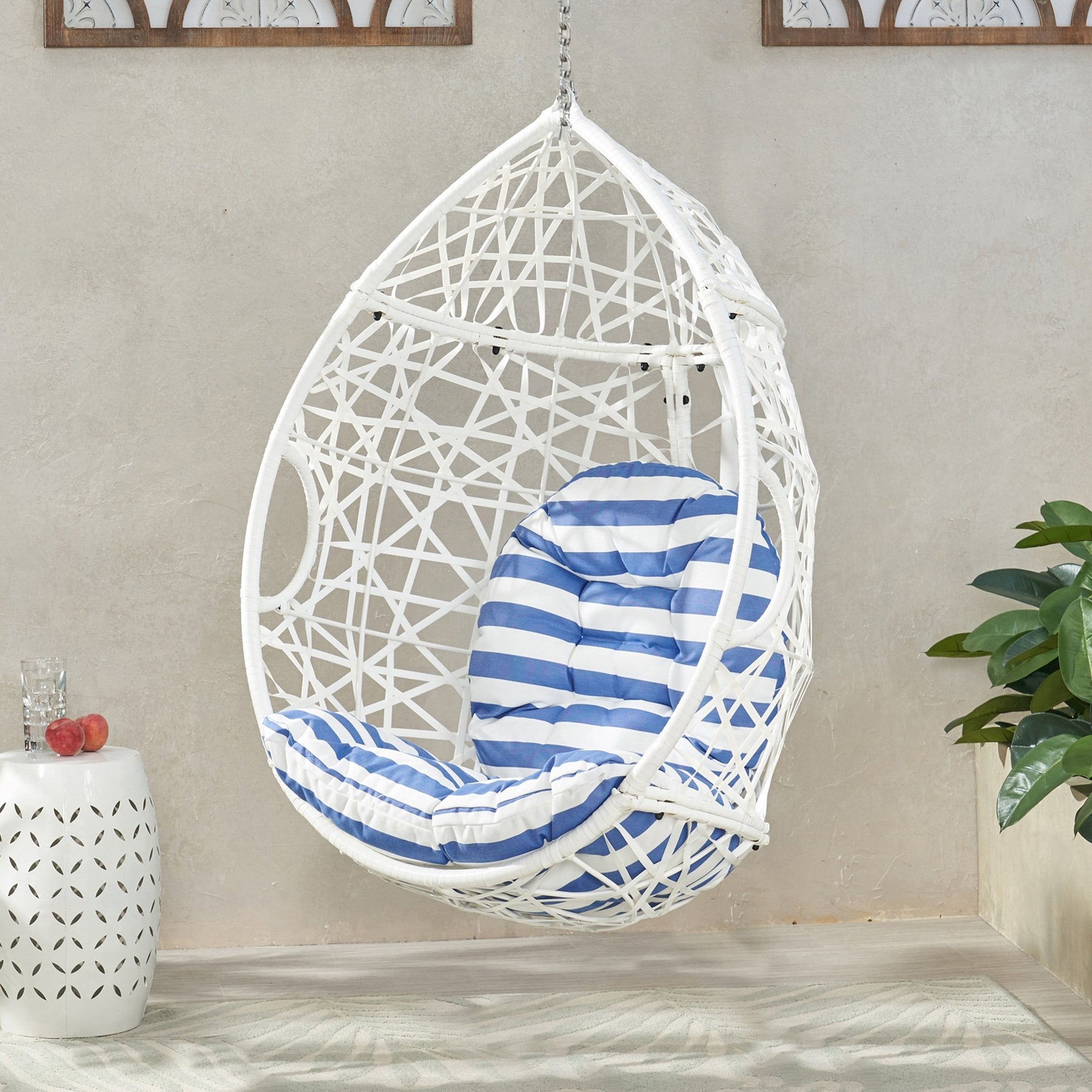 MARLIN HANGING EGG CHAIR - BASKET - HearthHub