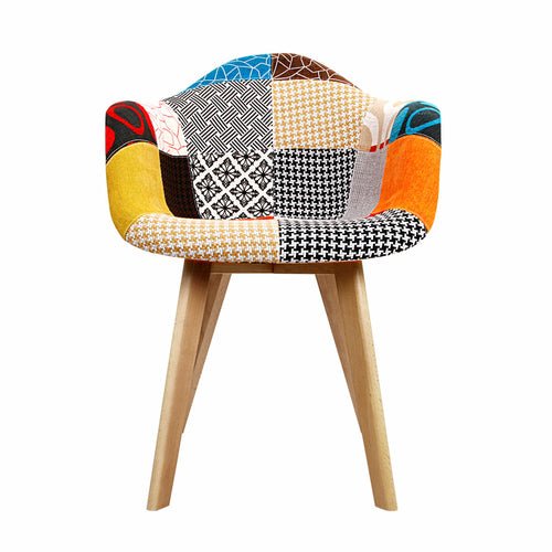 Artiss Set of 2 Fabric Dining Chairs - HearthHub