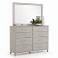 Cape Eight Drawers Wood Dresser with Mirror - HearthHub