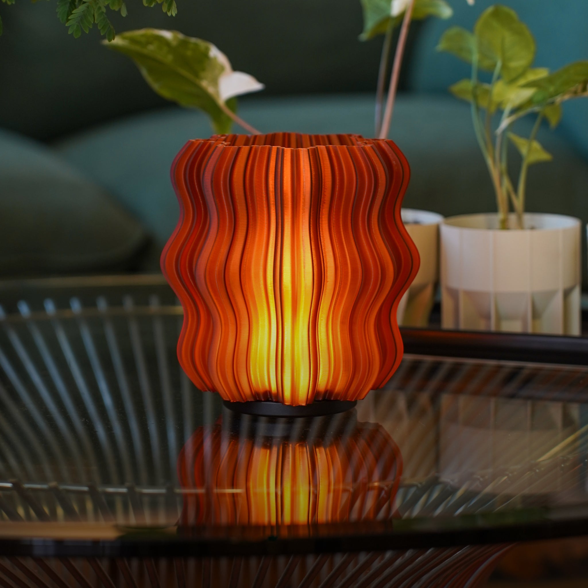 Cordless Mini Wavy Lamp - HearthHub