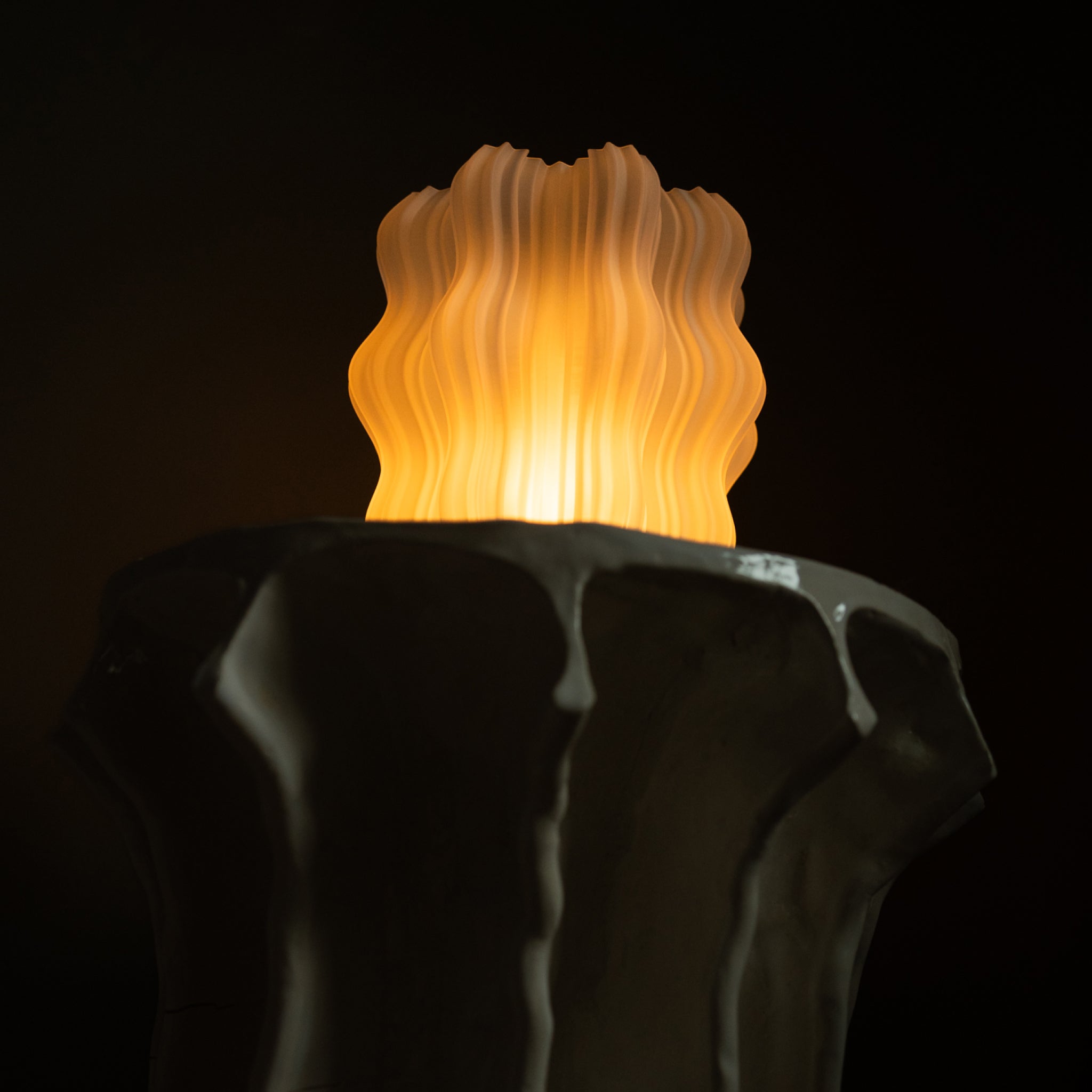 Cordless Mini Wavy Lamp - HearthHub