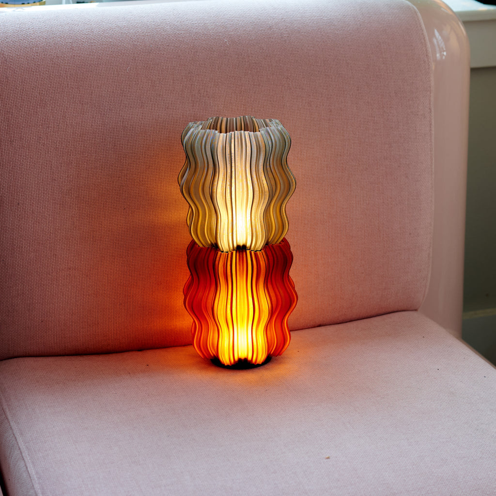Cordless Mini Wavy Lamp - HearthHub