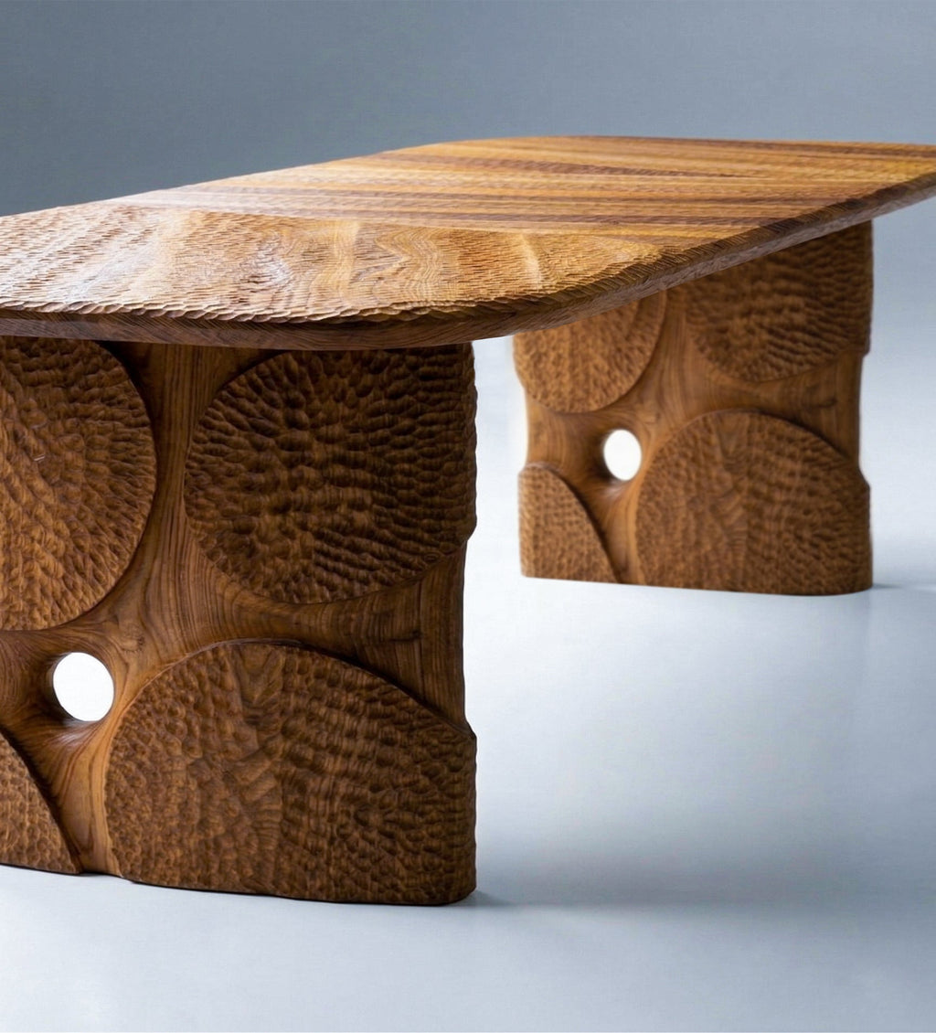 Hand - Carved Dining Table - HearthHub