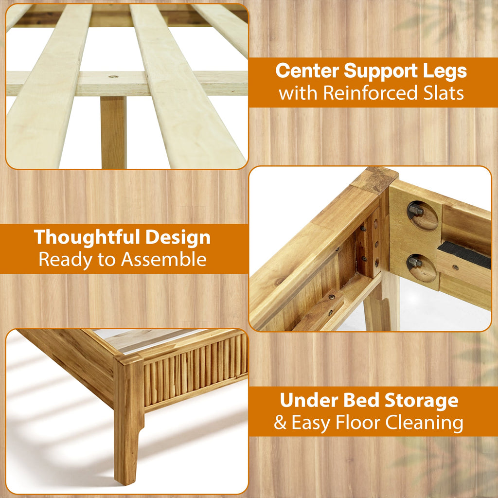 Bosk Solid Wood Bed Frame - HearthHub
