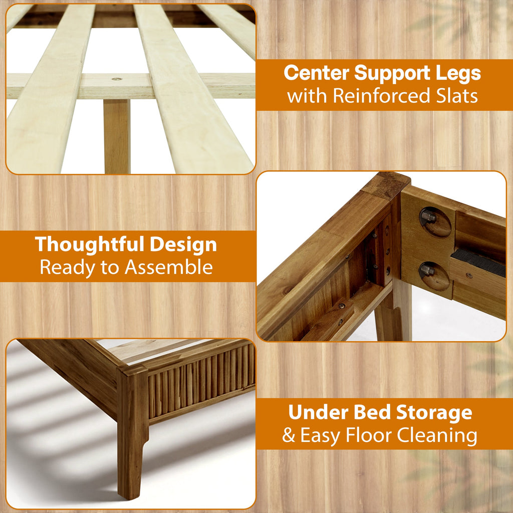 Bosk Solid Wood Bed Frame - HearthHub