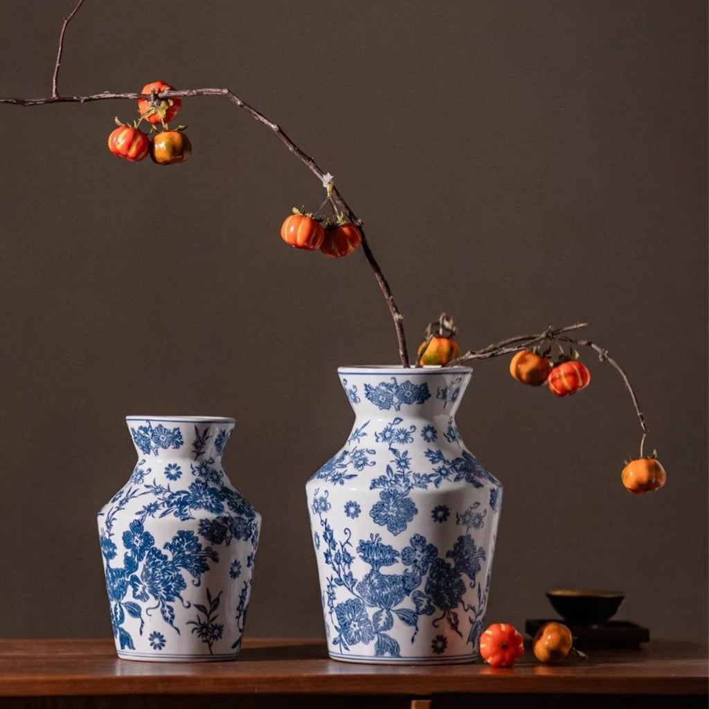 Indigo Porcelain Vase - HearthHub