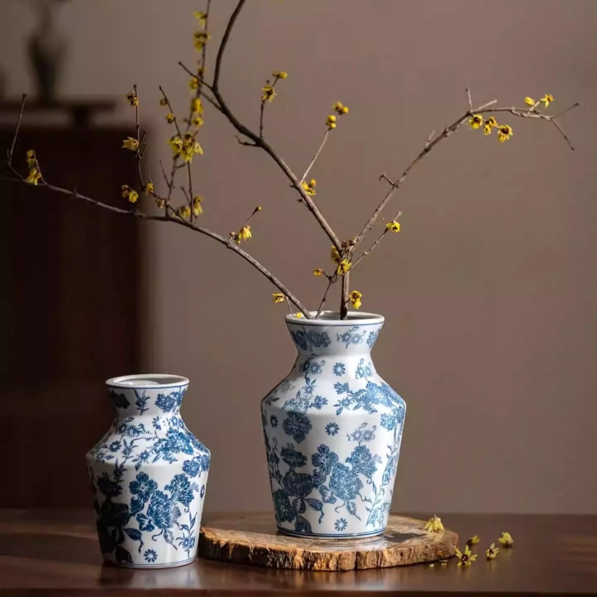 Indigo Porcelain Vase - HearthHub