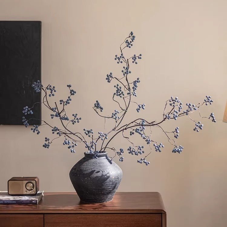 Zen Style Blue Berry Stem 37.5" Tall - HearthHub