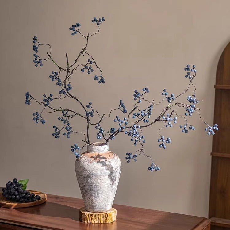 Zen Style Blue Berry Stem 37.5" Tall - HearthHub