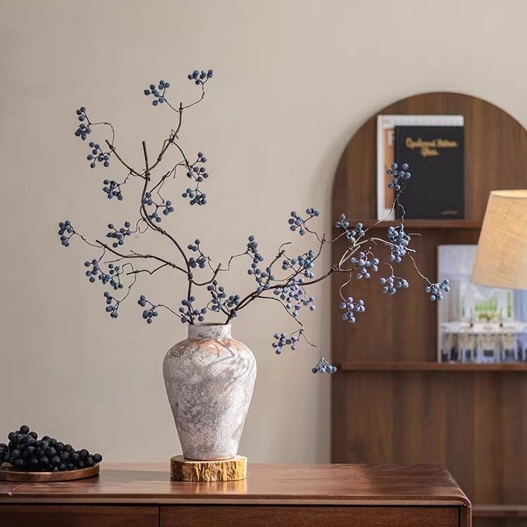 Zen Style Blue Berry Stem 37.5" Tall - HearthHub