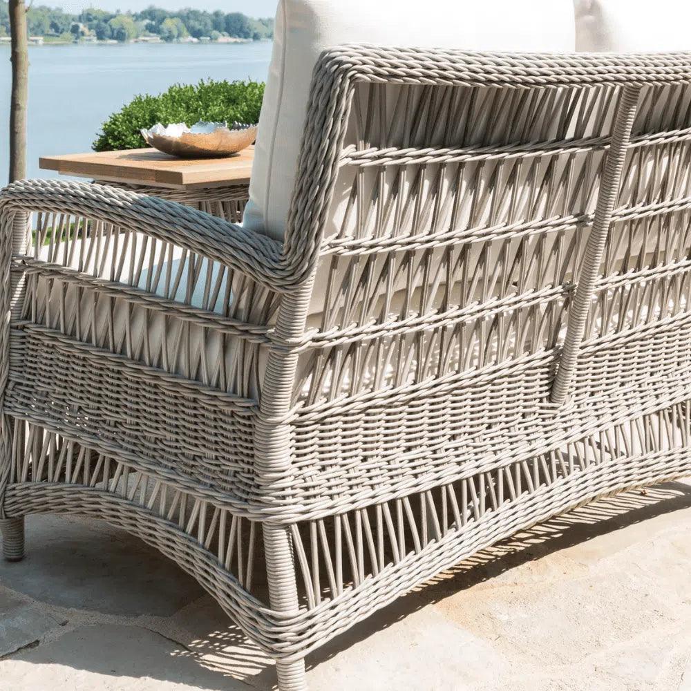 Mackinac Outdoor Furniture Sofa Set Chair & Tables - HearthHub