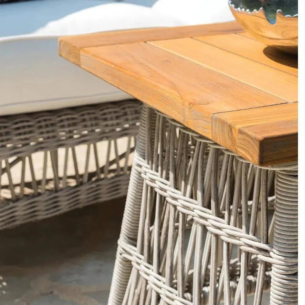 Mackinac Outdoor Furniture Sofa Set Chair & Tables - HearthHub