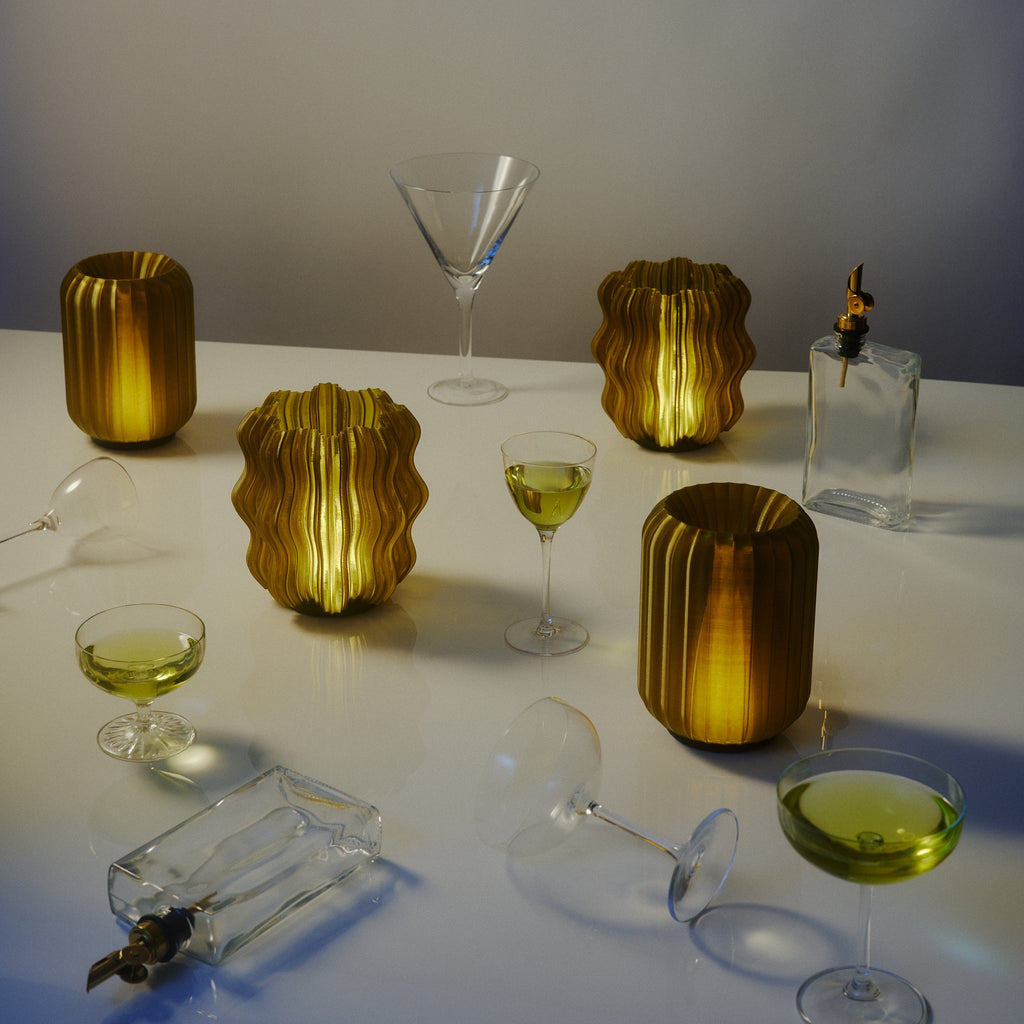Cordless Mini Wavy Lamp - HearthHub