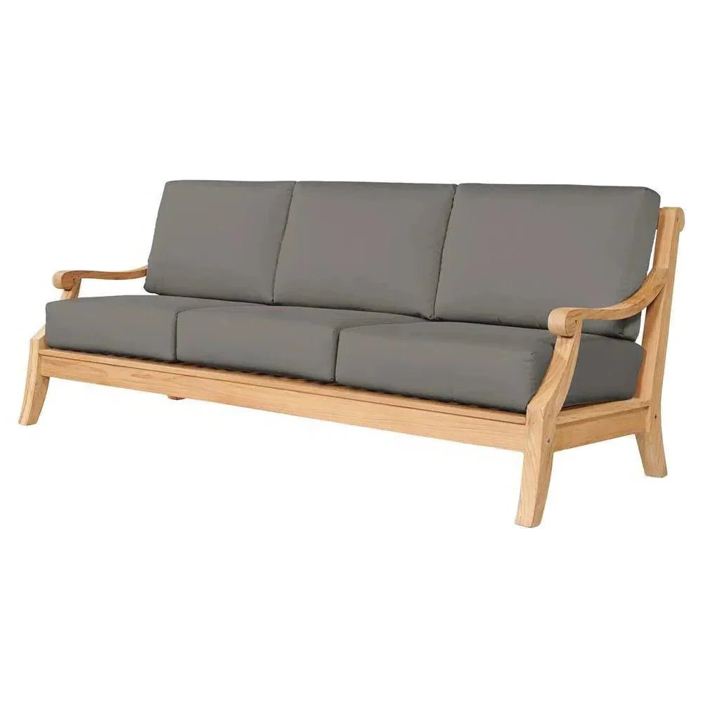 Sonoma Teak Deep Outdoor Couch with Sunbrella Cushions - HearthHub