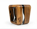 Resin Side Magazine Table Stool - Stylish Modern Wooden Furniture - HearthHub