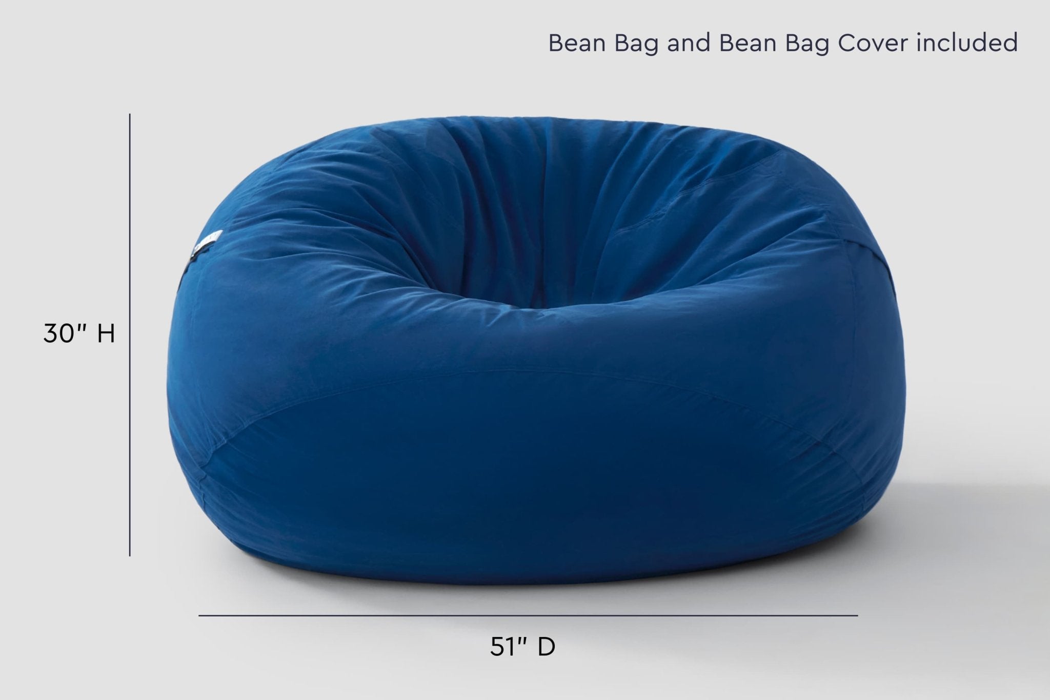 Classic Bean Bag Chair (Standard) - HearthHub