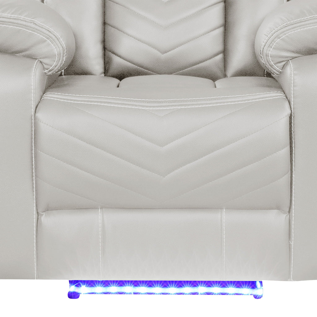 Challenger - LED Power Recliner Chair - HearthHub