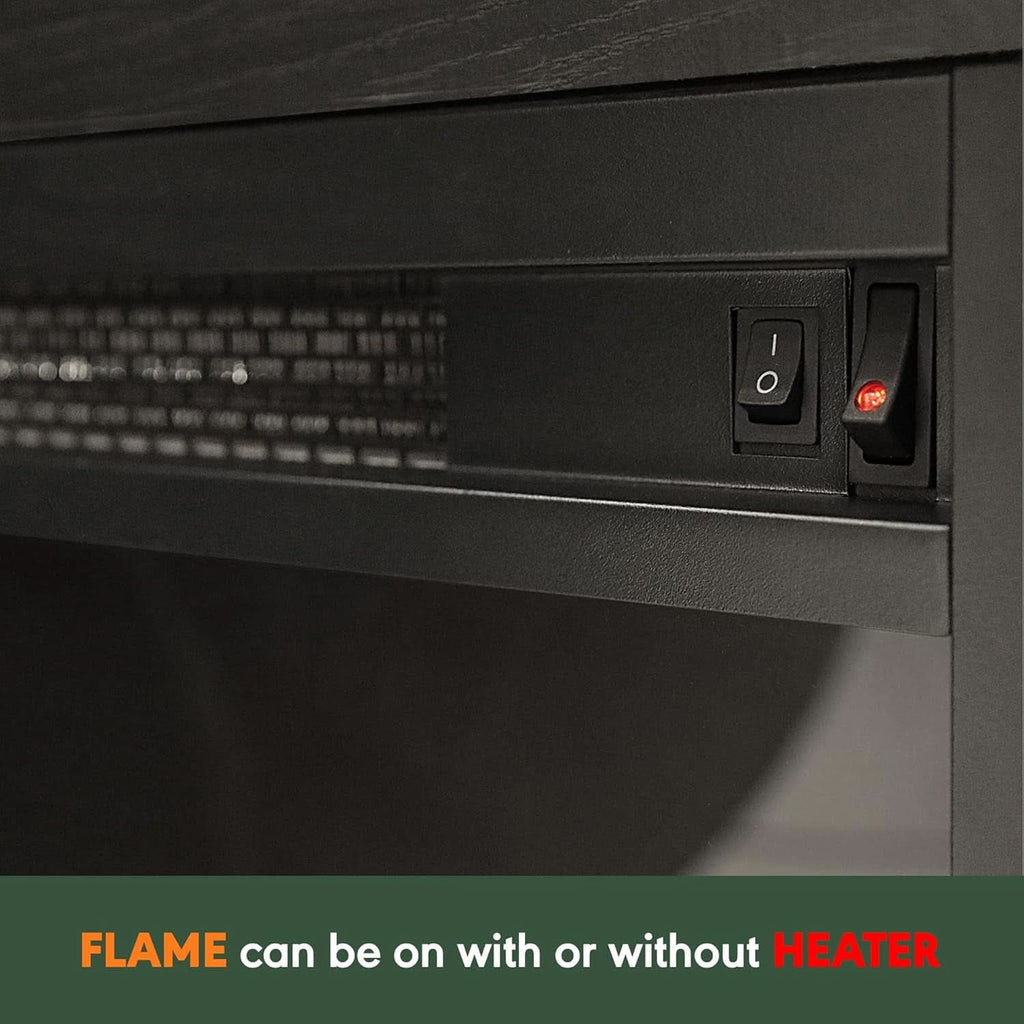 Entertainment Center With Electric Fireplace For 70 Inch TV - HearthHub