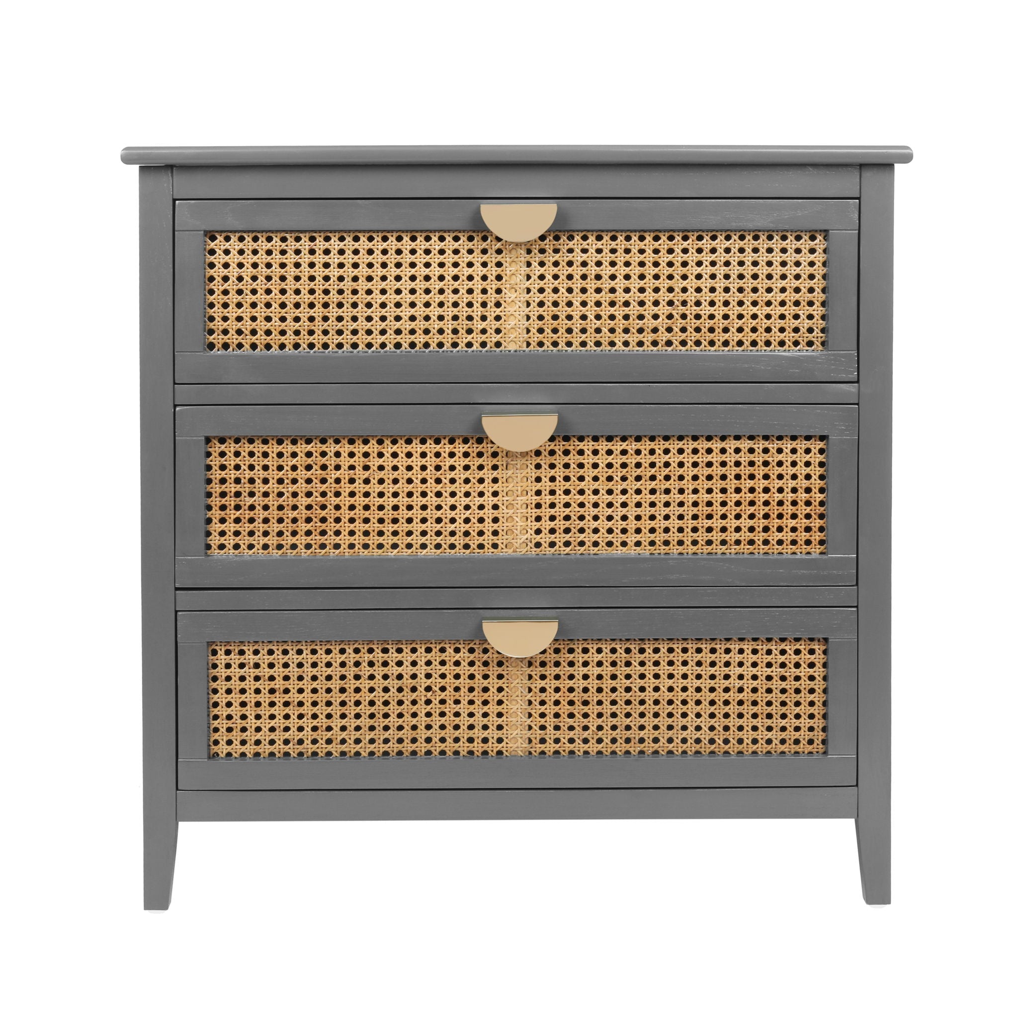 3 Drawer Cabinet, Natural Rattan, American Furniture - HearthHub