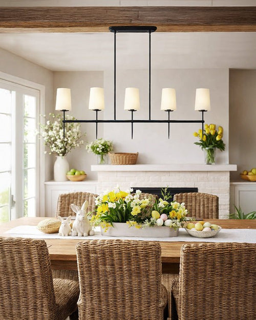 5 Light Linear Chandelier - HearthHub