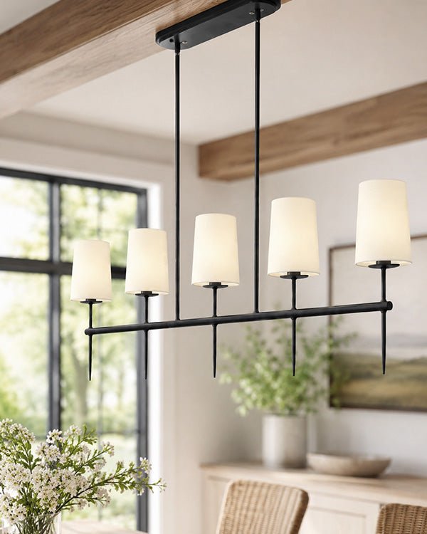 5 Light Linear Chandelier - HearthHub