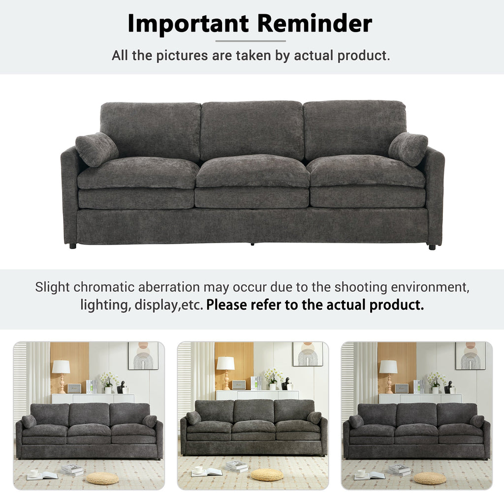 Cozy Upholstered Oversized 3-Seater Cloud Sofa