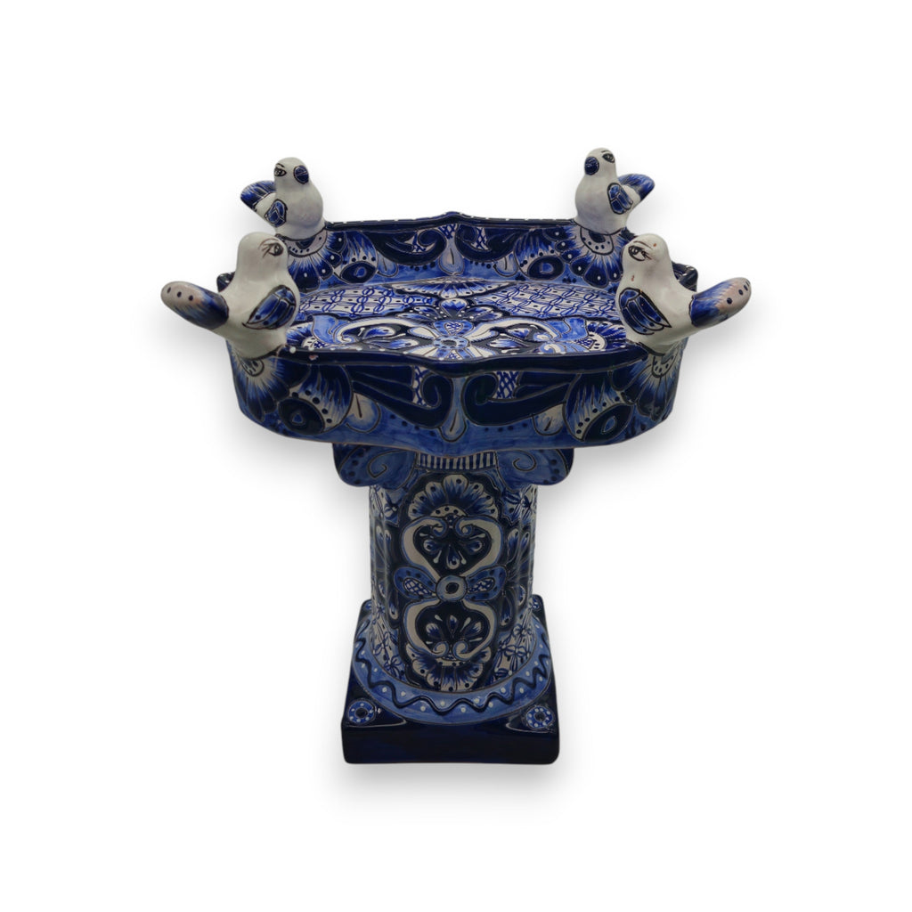 Hand-Painted Talavera Bird Bath