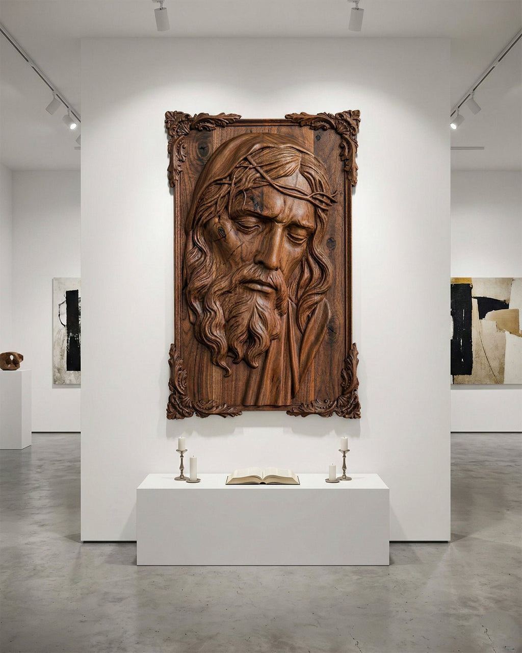 Hand - Carved Jesus Relief - HearthHub