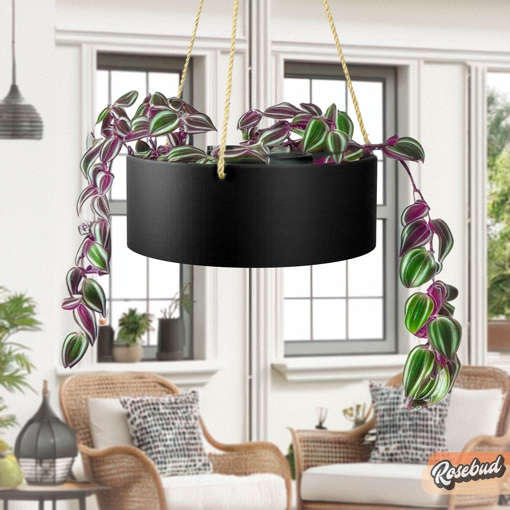 Hanging Chandelier Planter with Drainage - HearthHub